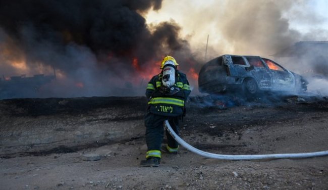 17 דלקות הבוקר בעוטף עזה בנס לא היו נפגעים