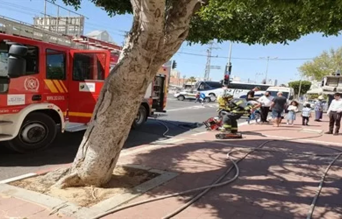 נס באשדוד : שריפה בבנין שלם ללא נפגעים