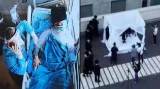 מרגש: אב החתן צפה בחתונת בנו מחלון ביה"ח בשל הקורונה