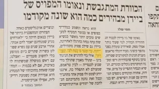 עיתון הארץ של סוף השבוע - צריך גניזה