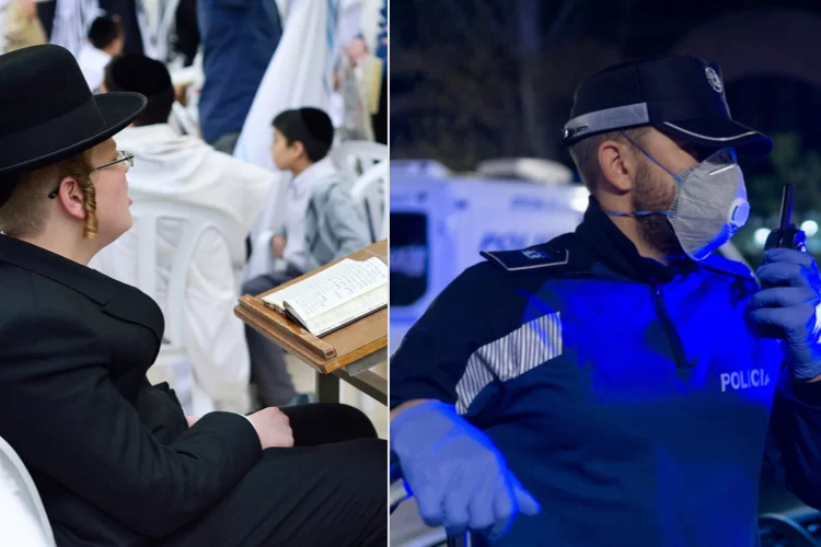 הבחורים למדו בתוך ישיבה – השוטרים פרצו פנימה הבחורים למדו בתוך ישיבה – השוטרים פרצו פנימה