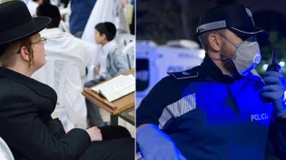 הבחורים למדו בתוך ישיבה - השוטרים פרצו פנימה 