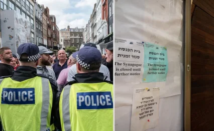 בעיצומה של השבת: השוטרים תלו מודעות בבתי הכנסת בעיר אלעד