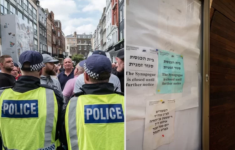 בעיצומה של השבת: השוטרים תלו מודעות בבתי הכנסת בעיר אלעד בעיצומה של השבת: השוטרים תלו מודעות בבתי הכנסת בעיר אלעד