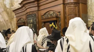 פתח את ארון הקודש ופרץ בבכי חנוק מדמעות