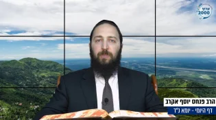 דף יומי: הדף היומי לצפייה - יומא נ"ד - כ"ד סיוון: הרב אקרב