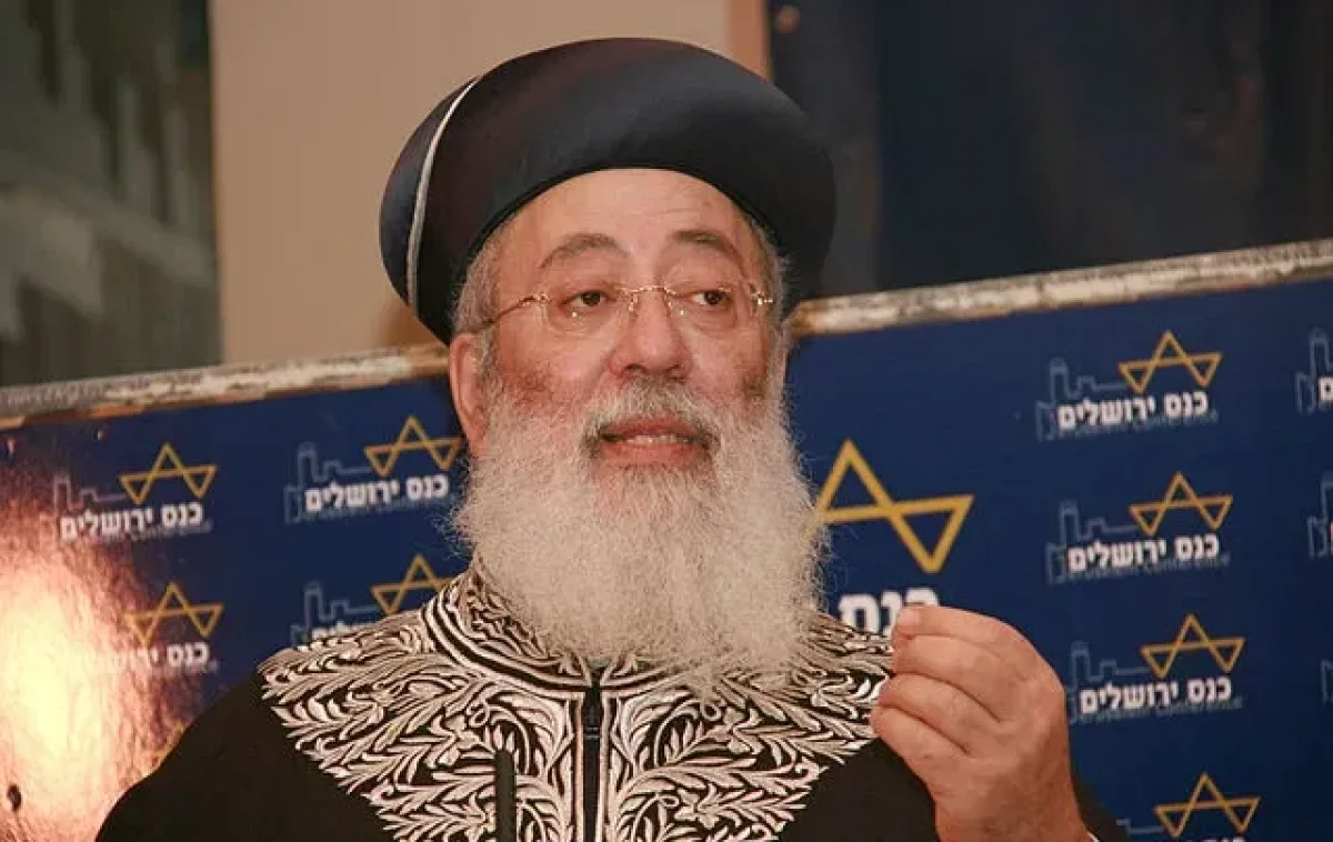 הראשל"צ במתקפה נגד הרפורמים: "זורים פחד בעם כדי לעקור תורה"