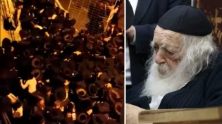 הגוי תיעד: אלפים התברכו אצל מרן הרב קנייבסקי בליל ראש השנה