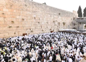 אלפים השתתפו הבוקר בברכת הכהנים השנייה ברחבת הכותל המערבי