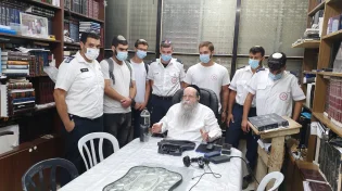 מתנדבי מד"א הגיעו לחסן את תלמידי הישיבה ובורכו בכל הברכות