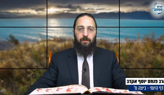 דף יומי: הדף היומי לצפייה - ביצה מ' - ד' חשוון: הרב אקרב