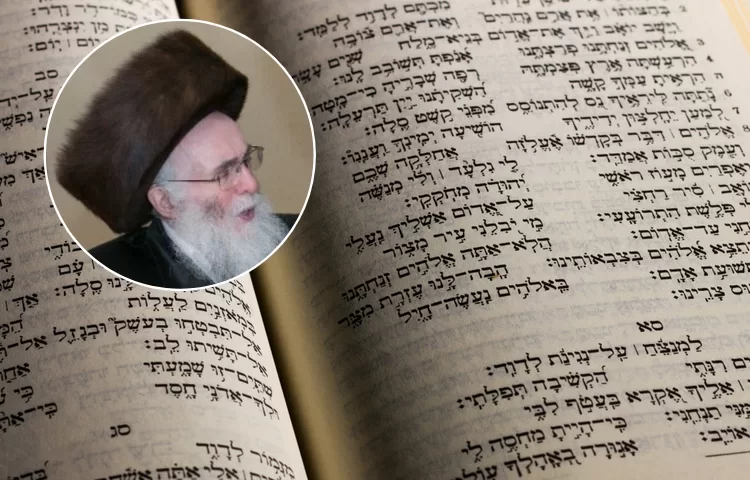 "הרב לא יכול לסבול את ספר תהילים": הרב בצרי במסר קשה "הרב לא יכול לסבול את ספר תהילים": הרב בצרי במסר קשה
