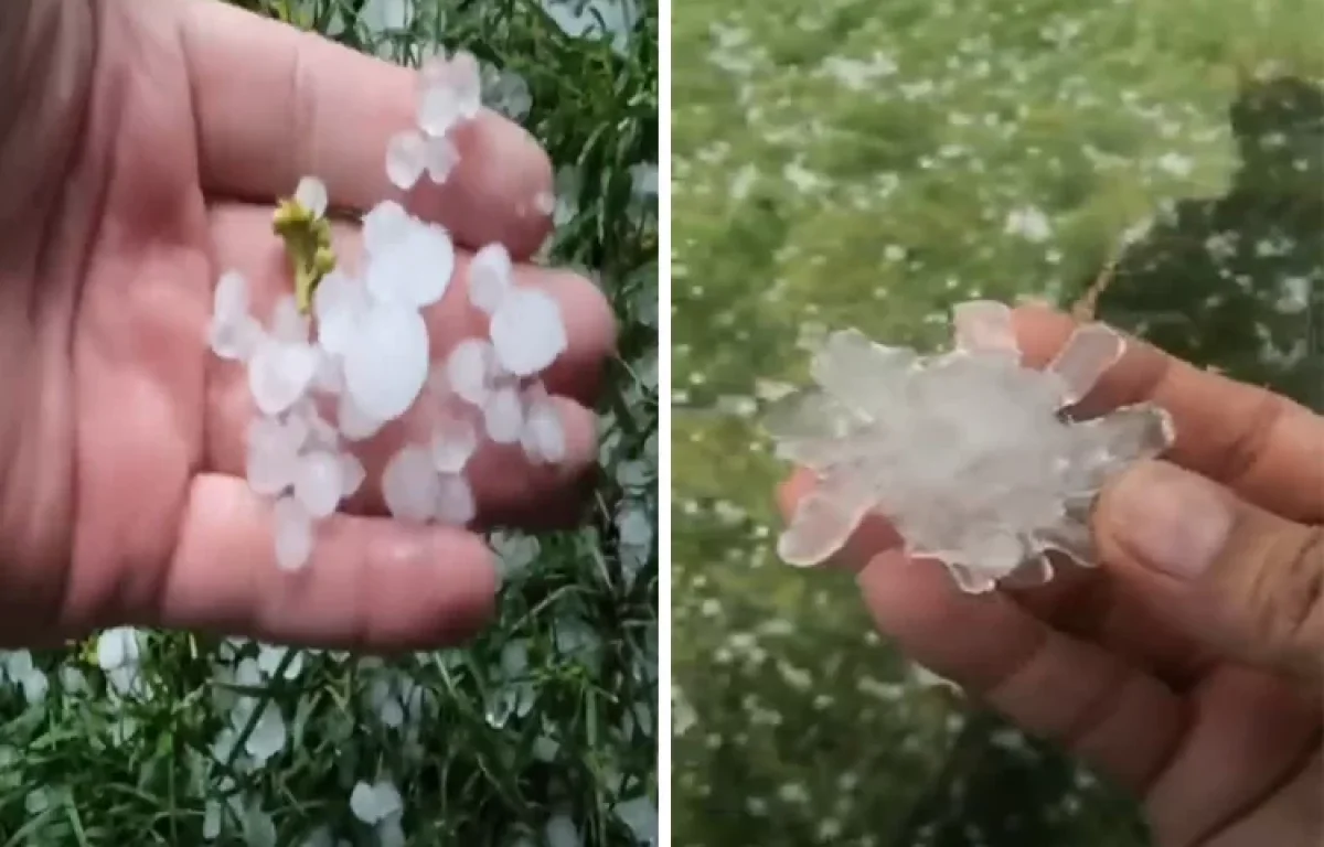 סימן משמיים? מחזה מפעים: ברד בצורת נגיף הקורונה