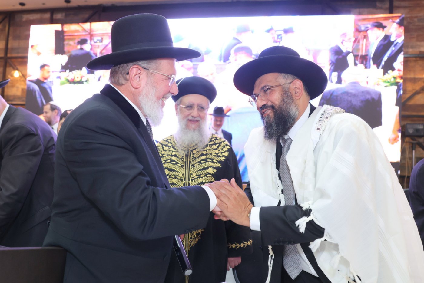 הרב ארז אלחרר הוכתר לרבה הראשי של הוד השרון במעמד הרבנים הראשיים לישראל (צילום: יעקב כהן)