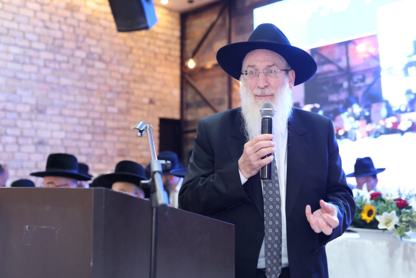 הרב ארז אלחרר הוכתר לרבה הראשי של הוד השרון במעמד הרבנים הראשיים לישראל (צילום: יעקב כהן)