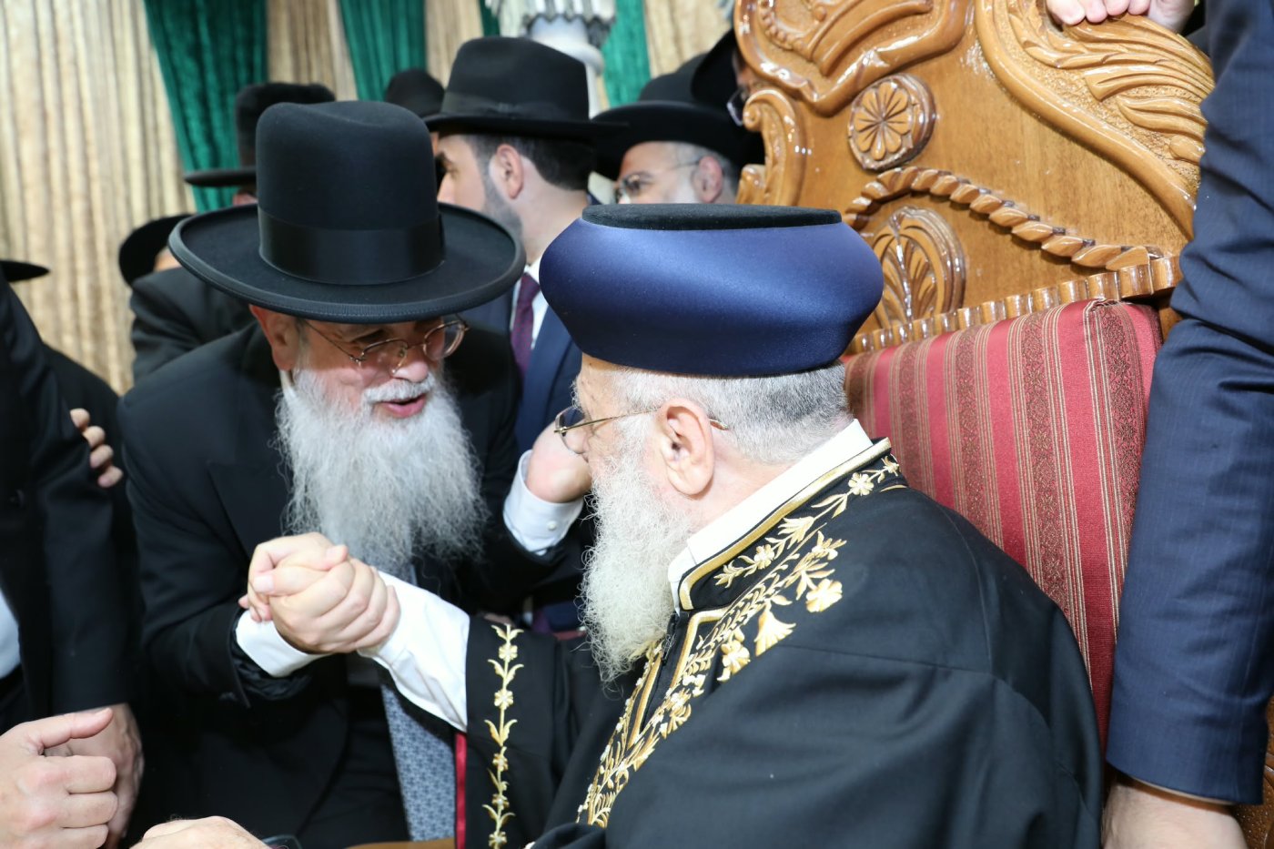 המונים בהקבלת פני רבו לראשון לציון מרן הרב יצחק יוסף שליט"א