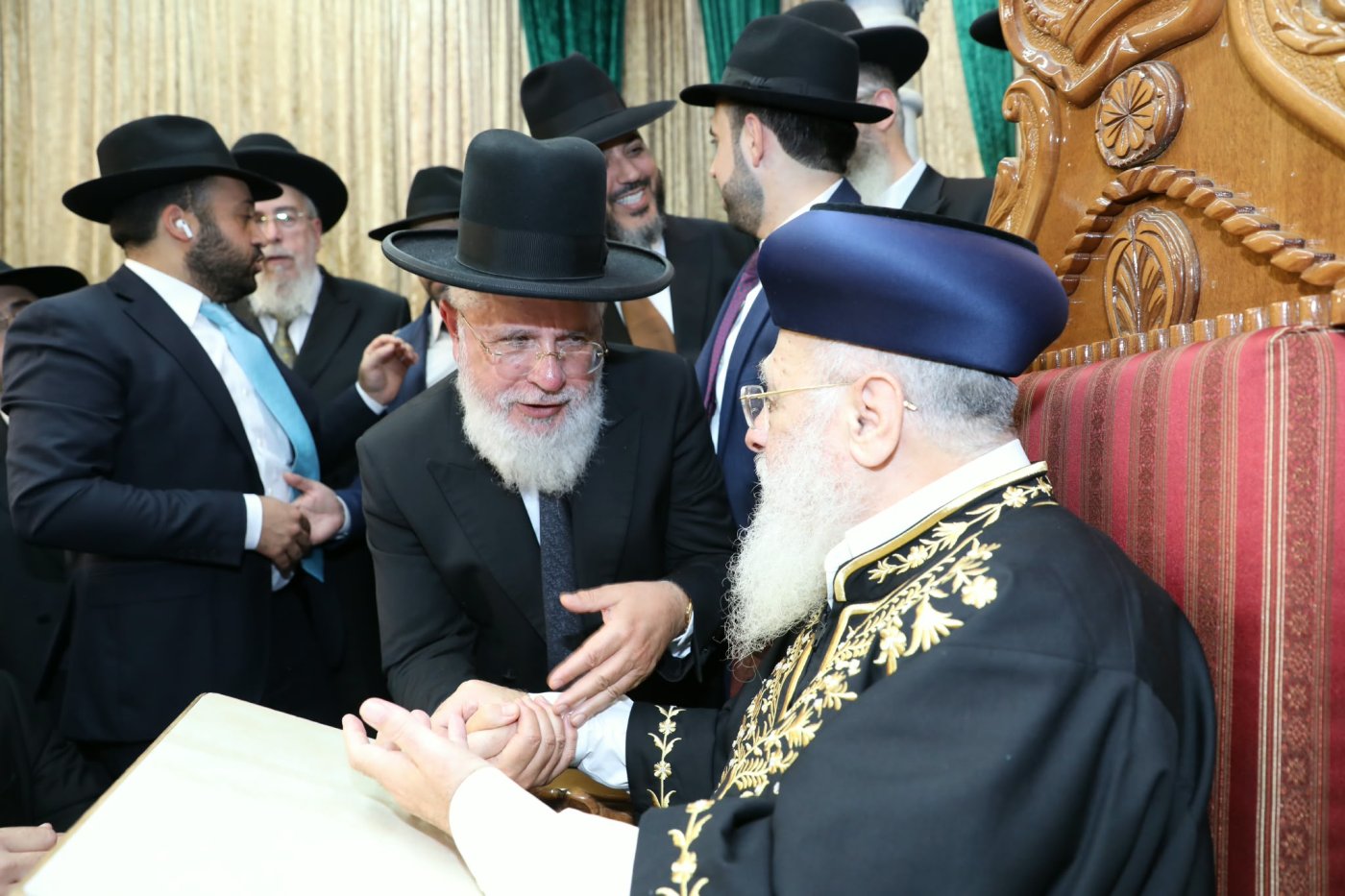 המונים בהקבלת פני רבו לראשון לציון מרן הרב יצחק יוסף שליט"א