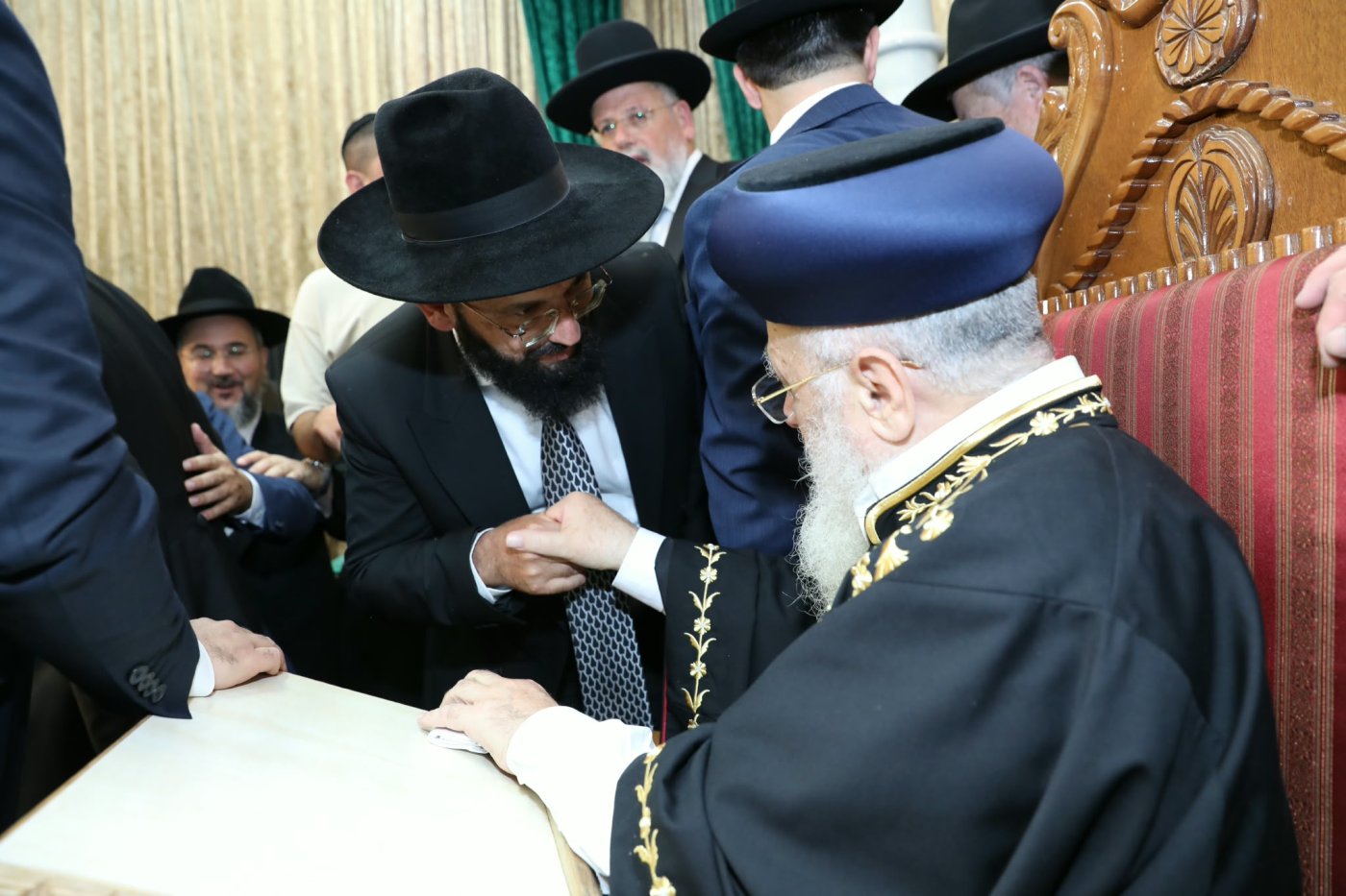המונים בהקבלת פני רבו לראשון לציון מרן הרב יצחק יוסף שליט"א