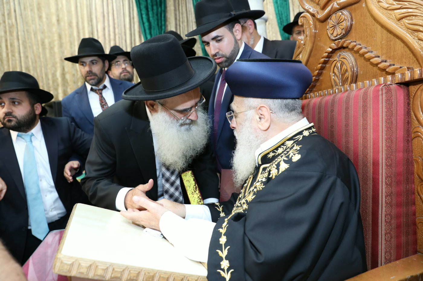 המונים בהקבלת פני רבו לראשון לציון מרן הרב יצחק יוסף שליט"א