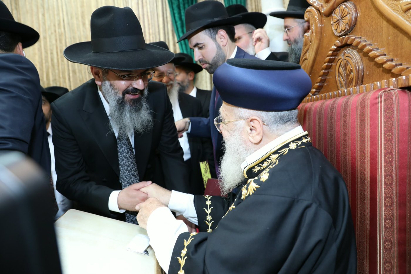 המונים בהקבלת פני רבו לראשון לציון מרן הרב יצחק יוסף שליט"א