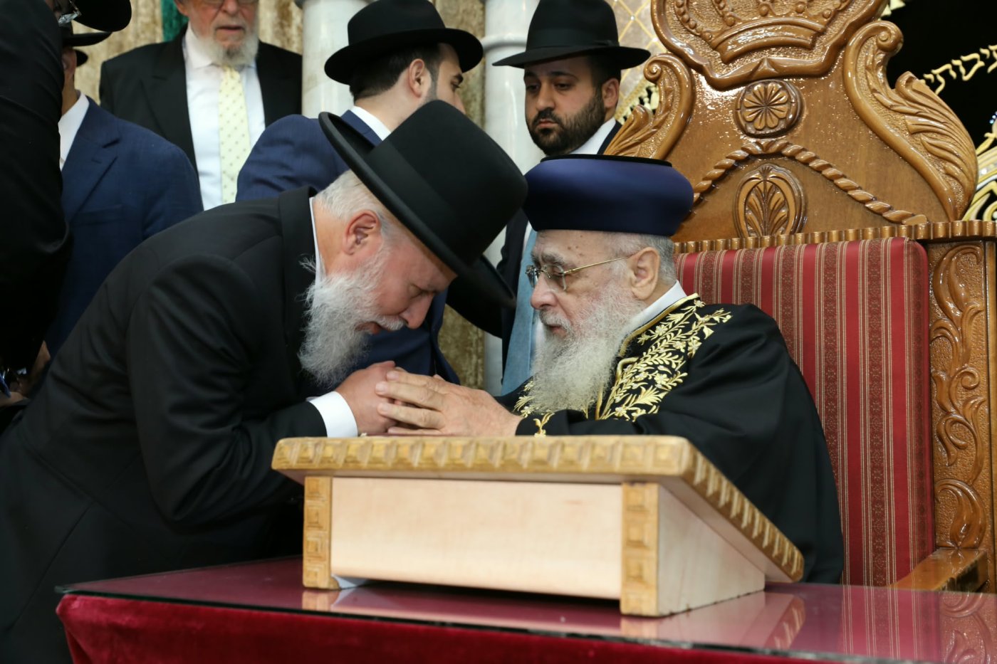 המונים בהקבלת פני רבו לראשון לציון מרן הרב יצחק יוסף שליט"א