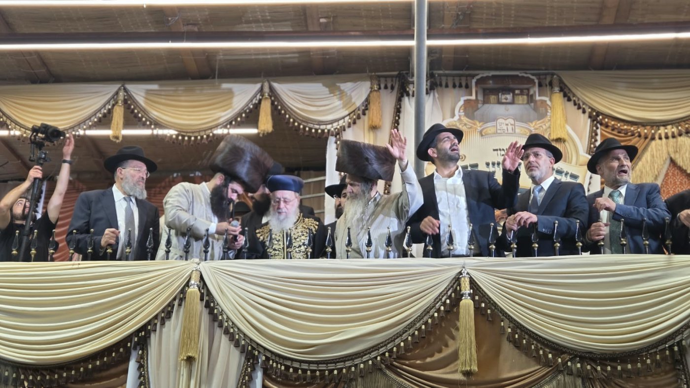 שמחת בית השואבה של הרב שלום ארוש שליט"א (צילום: ערוץ 2000)