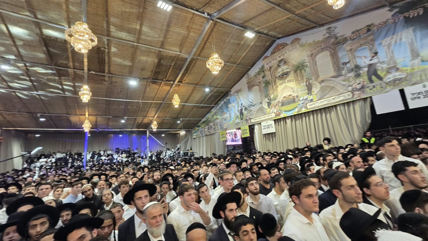 שמחת בית השואבה של הרב שלום ארוש שליט"א (צילום: ערוץ 2000)