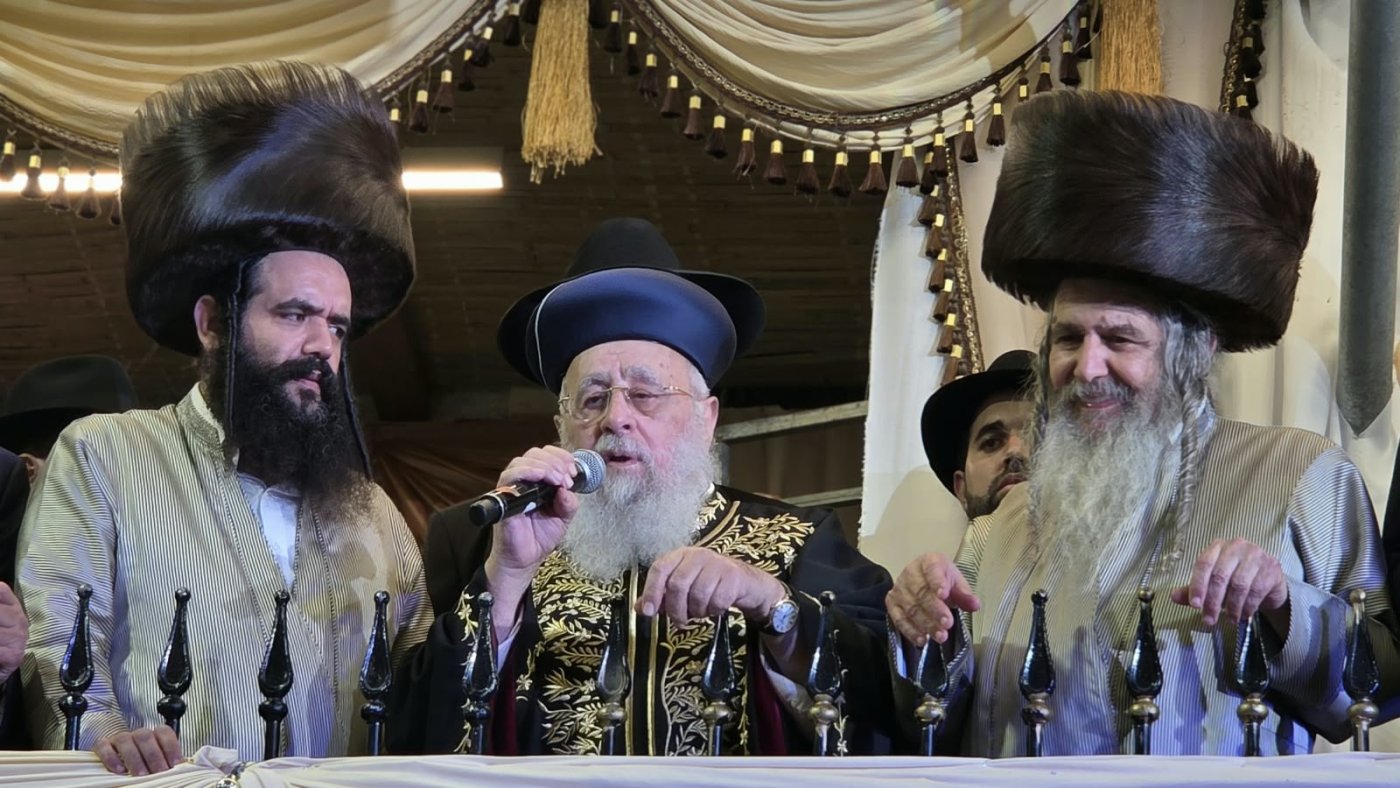 שמחת בית השואבה של הרב שלום ארוש שליט"א (צילום: ערוץ 2000)