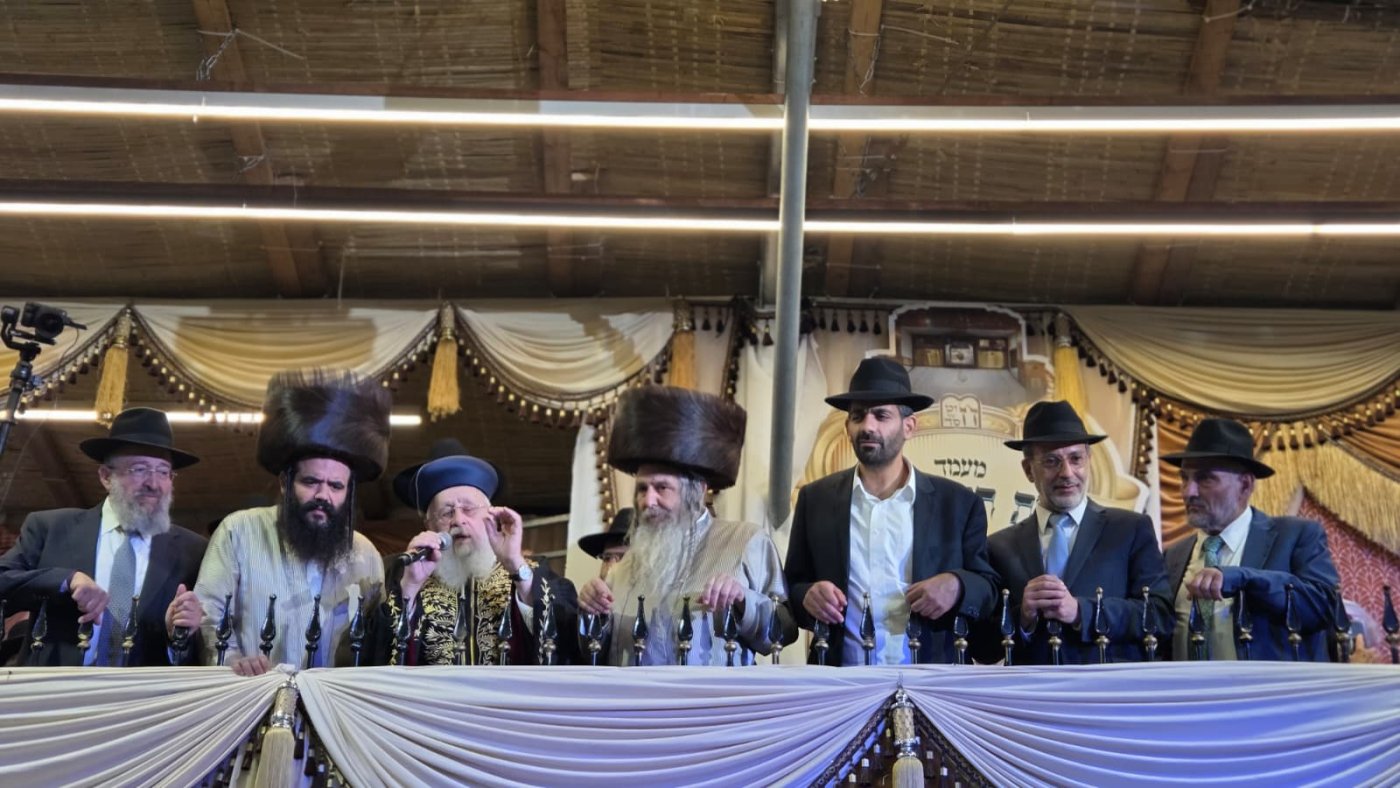 שמחת בית השואבה של הרב שלום ארוש שליט"א (צילום: ערוץ 2000)
