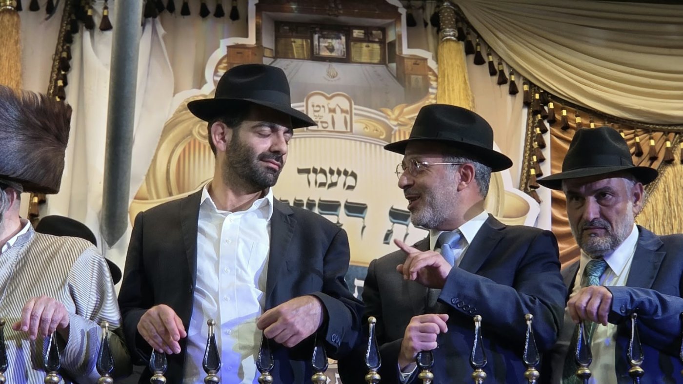 שמחת בית השואבה של הרב שלום ארוש שליט"א (צילום: ערוץ 2000)
