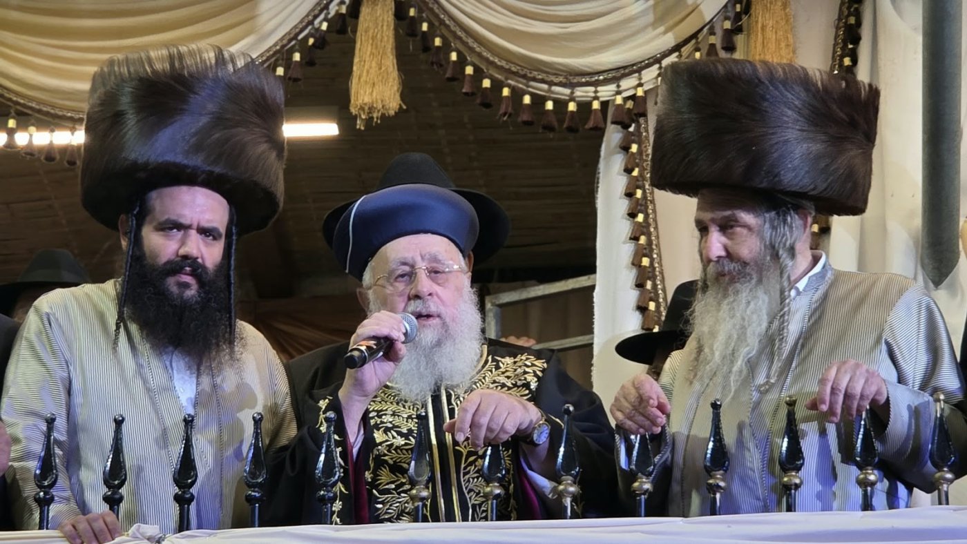 שמחת בית השואבה של הרב שלום ארוש שליט"א (צילום: ערוץ 2000)