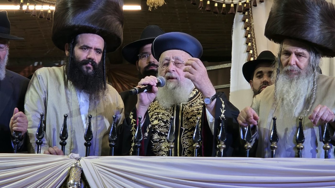 שמחת בית השואבה של הרב שלום ארוש שליט"א (צילום: ערוץ 2000)