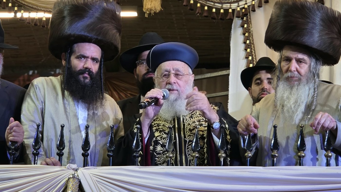 שמחת בית השואבה של הרב שלום ארוש שליט"א (צילום: ערוץ 2000)