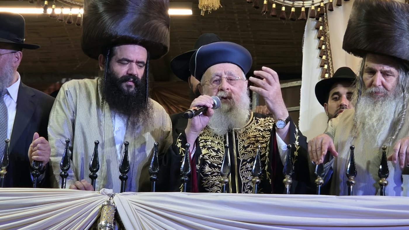 שמחת בית השואבה של הרב שלום ארוש שליט"א (צילום: ערוץ 2000)