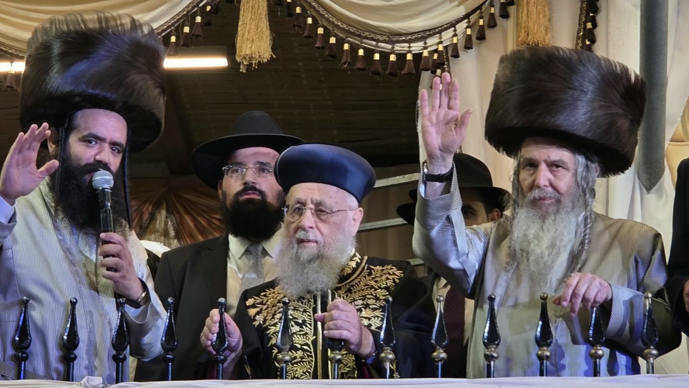 שמחת בית השואבה של הרב שלום ארוש שליט"א (צילום: ערוץ 2000)