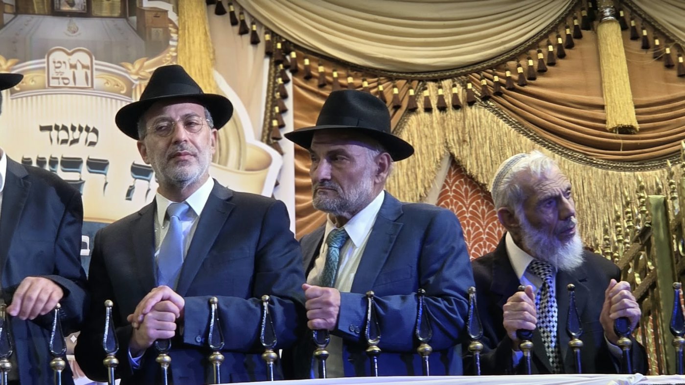 שמחת בית השואבה של הרב שלום ארוש שליט"א (צילום: ערוץ 2000)
