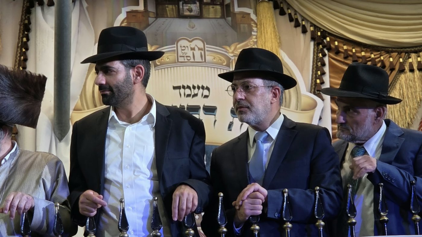 שמחת בית השואבה של הרב שלום ארוש שליט"א (צילום: ערוץ 2000)