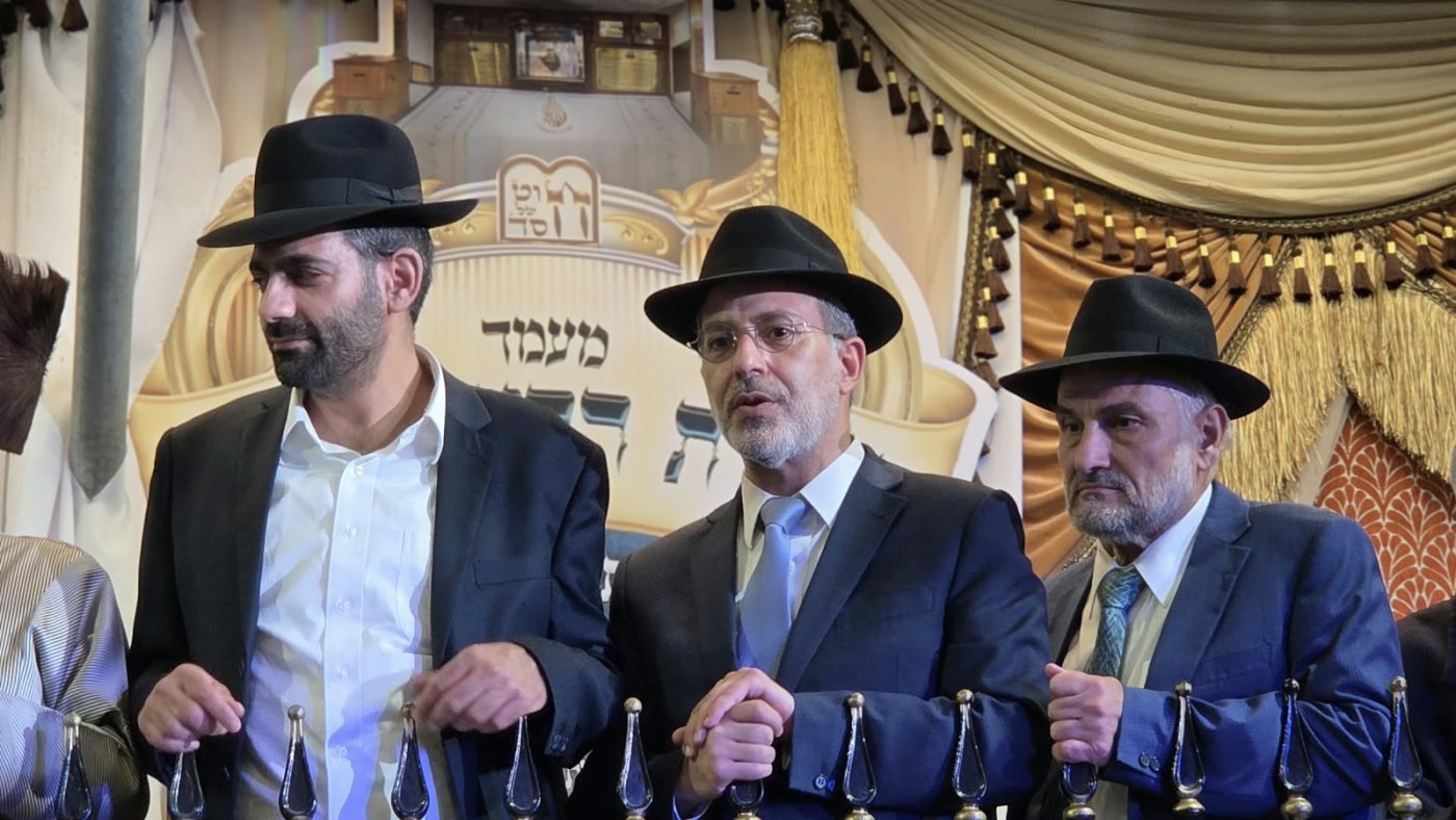 שמחת בית השואבה של הרב שלום ארוש שליט"א (צילום: ערוץ 2000)