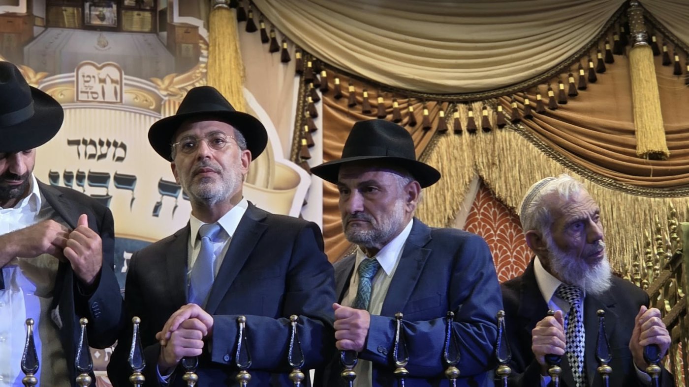 שמחת בית השואבה של הרב שלום ארוש שליט"א (צילום: ערוץ 2000)
