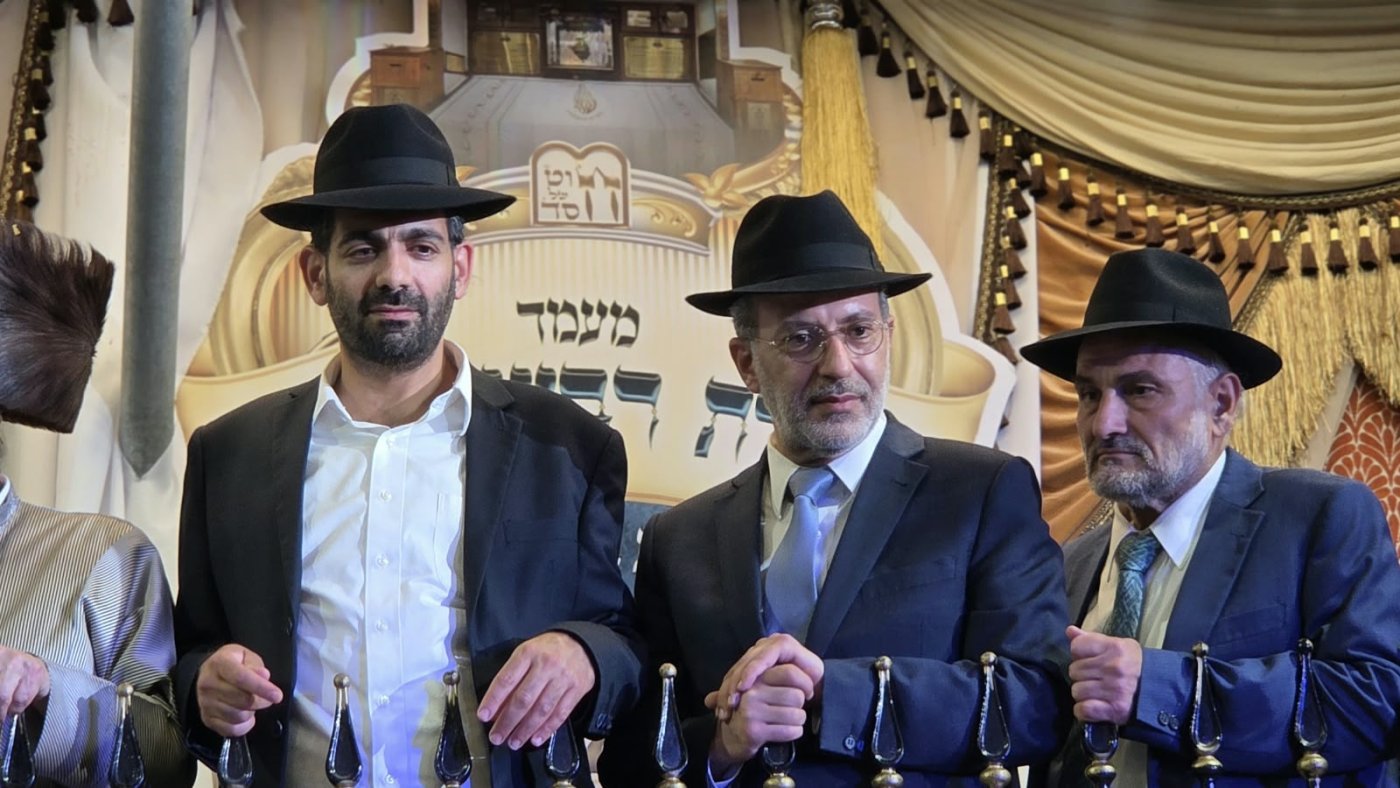 שמחת בית השואבה של הרב שלום ארוש שליט"א (צילום: ערוץ 2000)