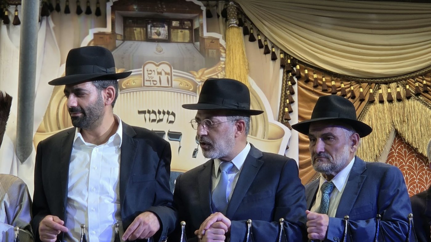 שמחת בית השואבה של הרב שלום ארוש שליט"א (צילום: ערוץ 2000)
