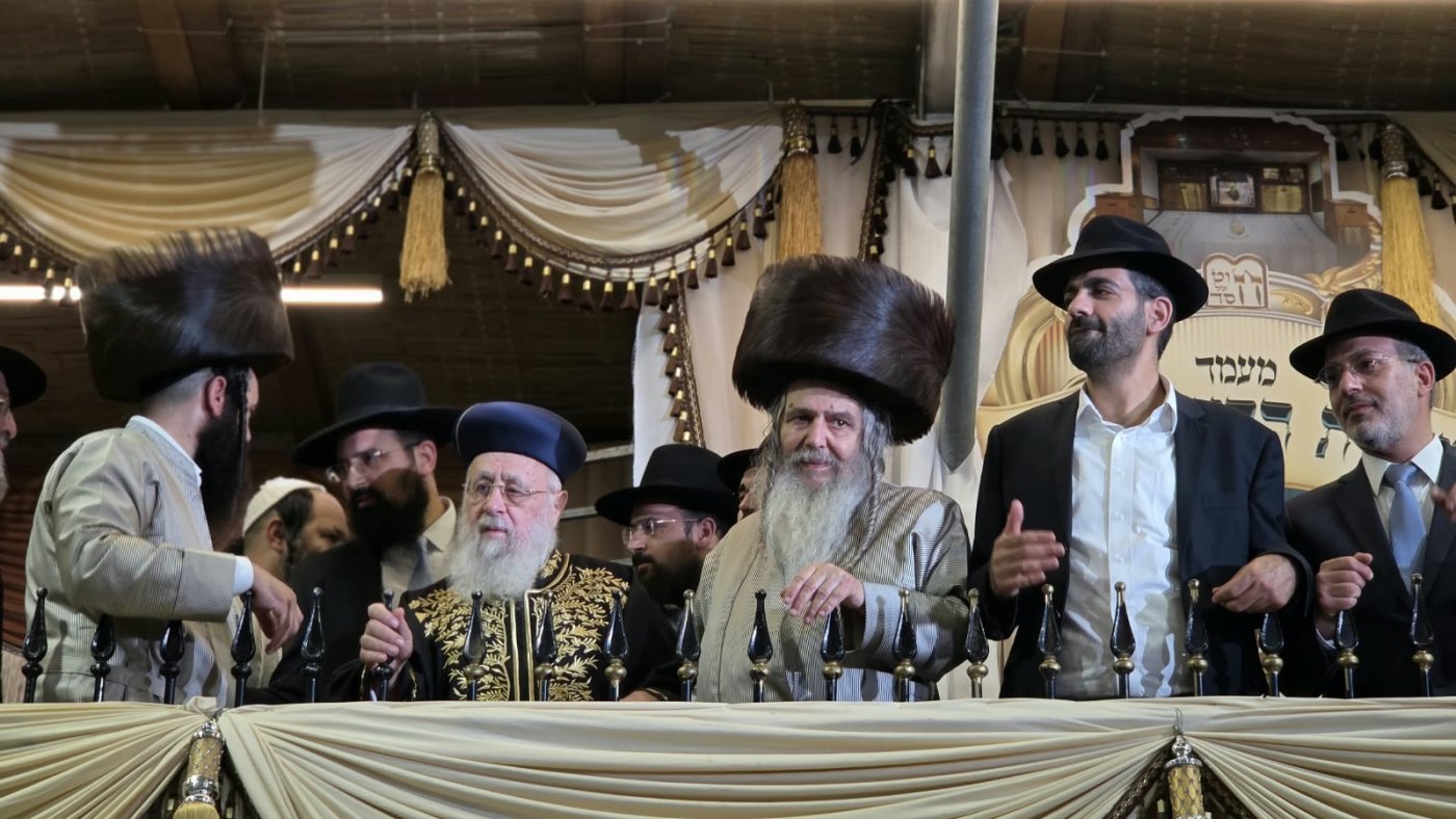 שמחת בית השואבה של הרב שלום ארוש שליט"א (צילום: ערוץ 2000)