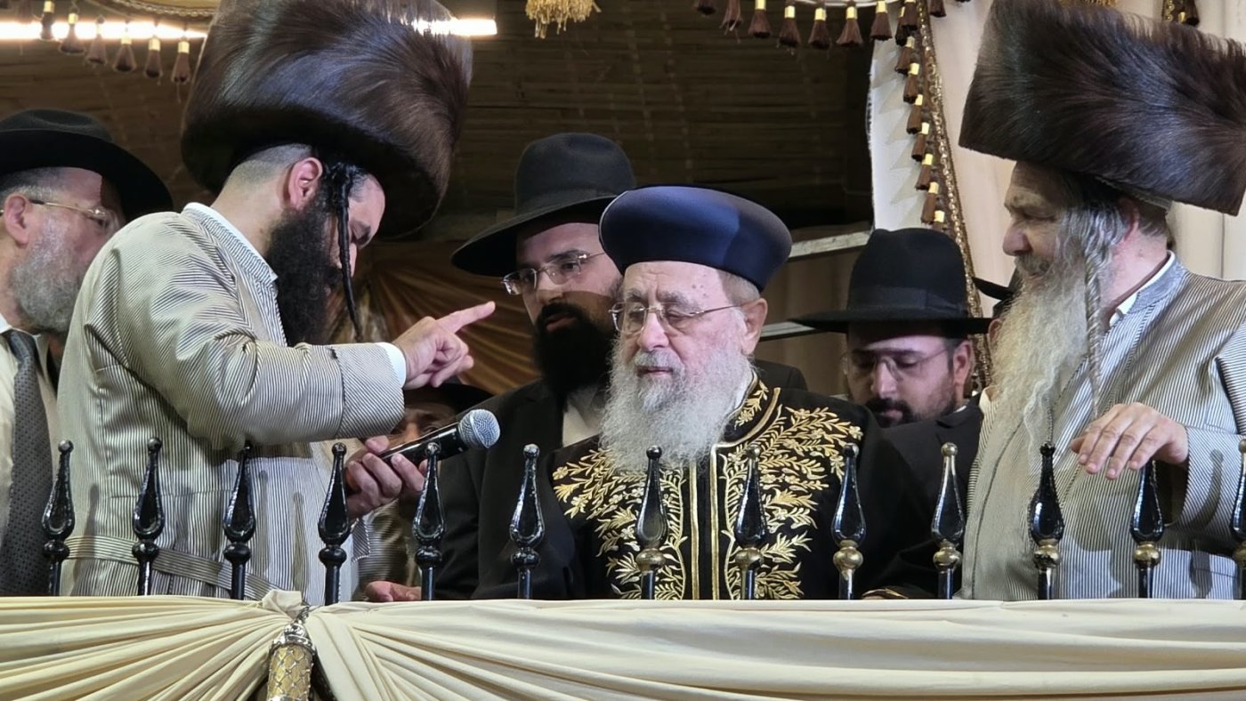שמחת בית השואבה של הרב שלום ארוש שליט"א (צילום: ערוץ 2000)