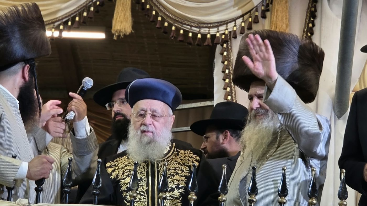 שמחת בית השואבה של הרב שלום ארוש שליט"א (צילום: ערוץ 2000)
