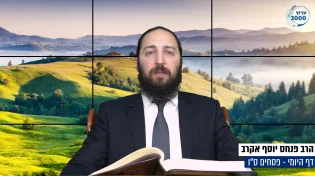 דף יומי: הדף היומי היום לצפיה - פסחים ס"ו | הרב פנחס יוסף אקרב
