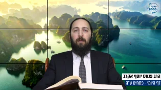 דף יומי: הדף היומי היום לצפיה - פסחים ע"ה | הרב פנחס יוסף אקרב
