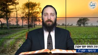 דף יומי: הדף היומי היום לצפיה - יומא י"ז |הרב פנחס יוסף אקרב