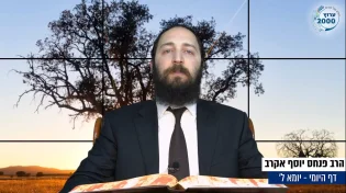 דף יומי: הדף היומי היום לצפיה - יומא ל' | הרב פנחס יוסף אקרב