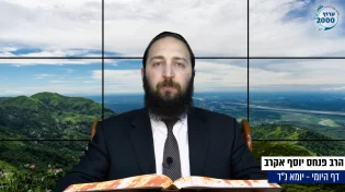 דף יומי: הדף היומי היום לצפיה - יומא נ"ד |הרב פנחס יוסף אקרב