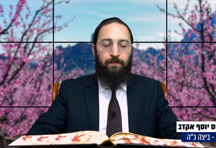 דף יומי: הדף היומי היום לצפיה - ביצה כ"ה |הרב פנחס יוסף אקרב